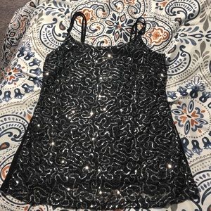 Vanity sequin tank
